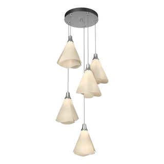 Hubbardton Forge - 131122-SKT-STND-82-SH1987 - Mobius 5-Light Pendant - Mobius - Vintage Platinum