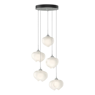 Hubbardton Forge - 131123-SKT-STND-82-FD0710 - Ume 5-Light Pendant - Ume - Vintage Platinum