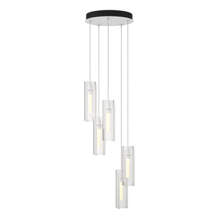 Hubbardton Forge - 131124-SKT-STND-02-ZM0065 - Exos Glass 5-Light Pendant - Exos Glass - White