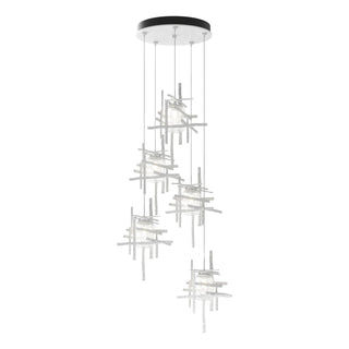 Hubbardton Forge - 131126-SKT-STND-02-II0728 - Tura 5-Light Seeded Glass Pendant - Tura - White