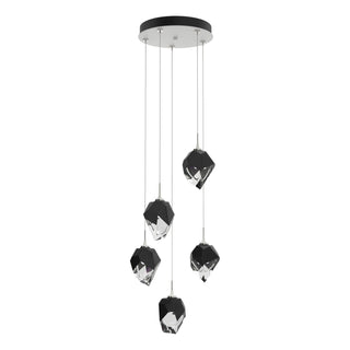 Hubbardton Forge - 131137-SKT-STND-02-BP0754 - Chrysalis 5-Light Small Crystal Pendant - Chrysalis - White