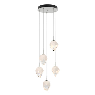 Hubbardton Forge - 131137-SKT-STND-02-WP0754 - Chrysalis 5-Light Small Crystal Pendant - Chrysalis - White