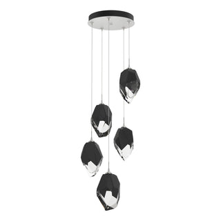 Hubbardton Forge - 131138-SKT-STND-02-BP0755 - Chrysalis 5-Light Large Crystal Pendant - Chrysalis - White