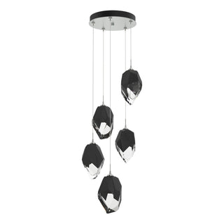 Hubbardton Forge - 131138-SKT-STND-82-BP0755 - Chrysalis 5-Light Large Crystal Pendant - Chrysalis - Vintage Platinum