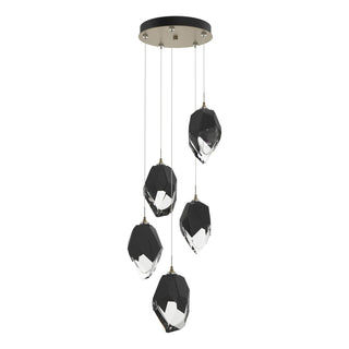 Hubbardton Forge - 131138-SKT-STND-84-BP0755 - Chrysalis 5-Light Large Crystal Pendant - Chrysalis - Soft Gold