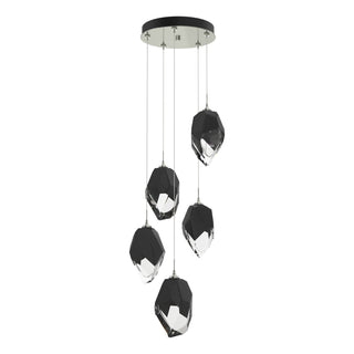 Hubbardton Forge - 131138-SKT-STND-85-BP0755 - Chrysalis 5-Light Large Crystal Pendant - Chrysalis - Sterling