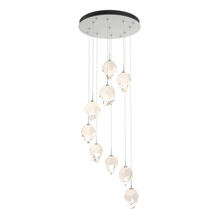 Hubbardton Forge - 131140-SKT-STND-02-WP0754 - Chrysalis 9-Light Small Crystal Pendant - Chrysalis - White