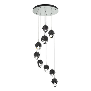 Hubbardton Forge - 131140-SKT-STND-82-BP0754 - Chrysalis 9-Light Small Crystal Pendant - Chrysalis - Vintage Platinum