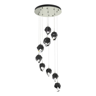 Hubbardton Forge - 131140-SKT-STND-85-BP0754 - Chrysalis 9-Light Small Crystal Pendant - Chrysalis - Sterling