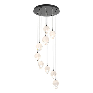 Hubbardton Forge - 131140-SKT-STND-89-WP0754 - Chrysalis 9-Light Small Crystal Pendant - Chrysalis - Ink