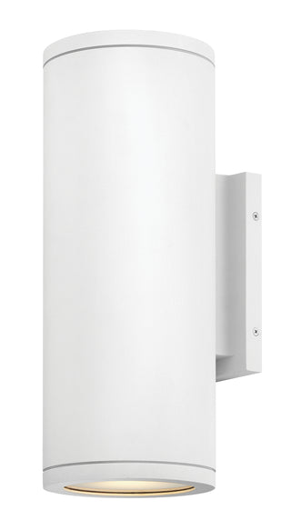 Silo Medium Up/Down Wall Mount Lantern in Textured White