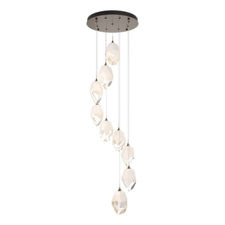 Hubbardton Forge - 131141-SKT-STND-05-WP0755 - Chrysalis 9-Light Large Crystal Pendant - Chrysalis - Bronze