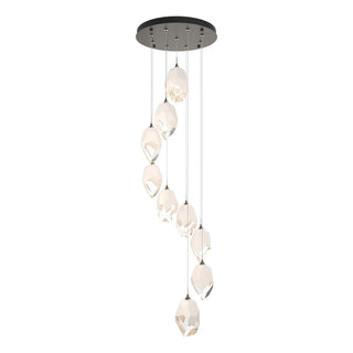 Hubbardton Forge - 131141-SKT-STND-07-WP0755 - Chrysalis 9-Light Large Crystal Pendant - Chrysalis - Dark Smoke