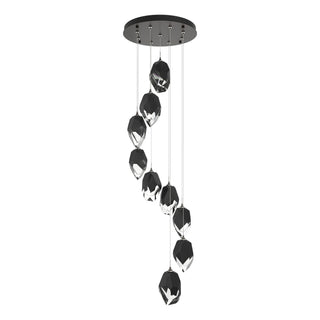 Hubbardton Forge - 131141-SKT-STND-14-BP0755 - Chrysalis 9-Light Large Crystal Pendant - Chrysalis - Oil Rubbed Bronze
