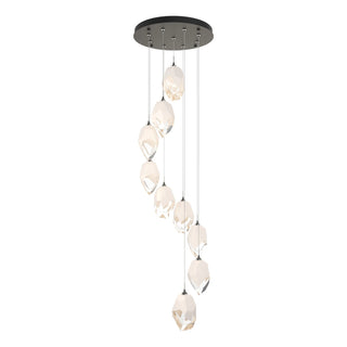 Hubbardton Forge - 131141-SKT-STND-20-WP0755 - Chrysalis 9-Light Large Crystal Pendant - Chrysalis - Natural Iron