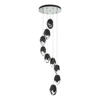 Hubbardton Forge - 131141-SKT-STND-82-BP0755 - Chrysalis 9-Light Large Crystal Pendant - Chrysalis - Vintage Platinum