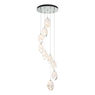 Hubbardton Forge - 131141-SKT-STND-82-WP0755 - Chrysalis 9-Light Large Crystal Pendant - Chrysalis - Vintage Platinum