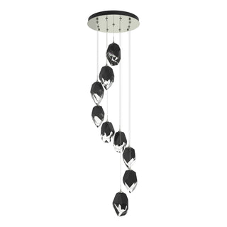 Hubbardton Forge - 131141-SKT-STND-85-BP0755 - Chrysalis 9-Light Large Crystal Pendant - Chrysalis - Sterling