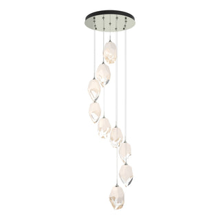 Hubbardton Forge - 131141-SKT-STND-85-WP0755 - Chrysalis 9-Light Large Crystal Pendant - Chrysalis - Sterling