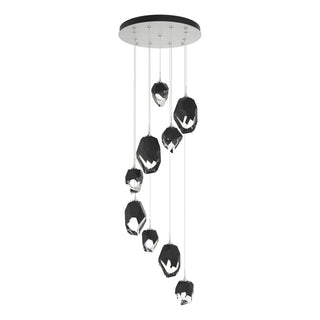 Hubbardton Forge - 131142-SKT-STND-02-BP0756 - Chrysalis 9-Light Mixed Crystal Pendant - Chrysalis - White