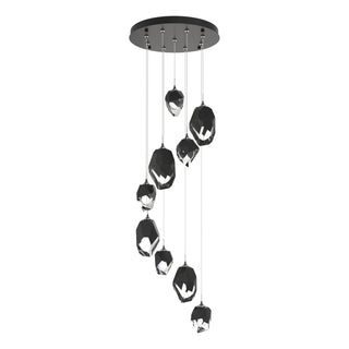 Hubbardton Forge - 131142-SKT-STND-14-BP0756 - Chrysalis 9-Light Mixed Crystal Pendant - Chrysalis - Oil Rubbed Bronze