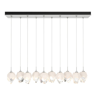 Hubbardton Forge - 131143-SKT-STND-02-WP0754 - Chrysalis 10-Light Small Crystal Pendant - Chrysalis - White