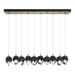 Hubbardton Forge - 131143-SKT-STND-84-BP0754 - Chrysalis 10-Light Small Crystal Pendant - Chrysalis - Soft Gold