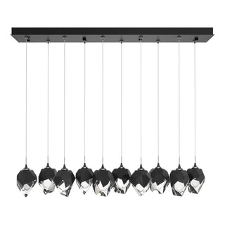 Hubbardton Forge - 131143-SKT-STND-89-BP0754 - Chrysalis 10-Light Small Crystal Pendant - Chrysalis - Ink