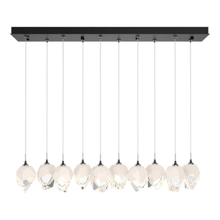 Hubbardton Forge - 131143-SKT-STND-89-WP0754 - Chrysalis 10-Light Small Crystal Pendant - Chrysalis - Ink