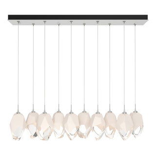 Hubbardton Forge - 131144-SKT-STND-02-WP0755 - Chrysalis 10-Light Large Crystal Pendant - Chrysalis - White