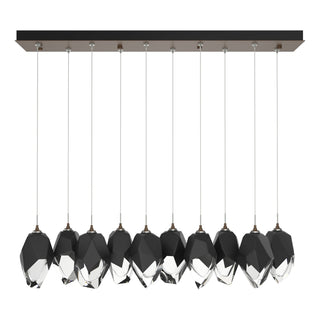 Hubbardton Forge - 131144-SKT-STND-05-BP0755 - Chrysalis 10-Light Large Crystal Pendant - Chrysalis - Bronze