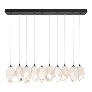 Hubbardton Forge - 131144-SKT-STND-10-WP0755 - Chrysalis 10-Light Large Crystal Pendant - Chrysalis - Black