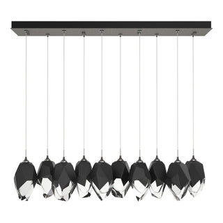 Hubbardton Forge - 131144-SKT-STND-20-BP0755 - Chrysalis 10-Light Large Crystal Pendant - Chrysalis - Natural Iron