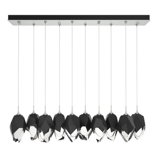 Hubbardton Forge - 131144-SKT-STND-82-BP0755 - Chrysalis 10-Light Large Crystal Pendant - Chrysalis - Vintage Platinum