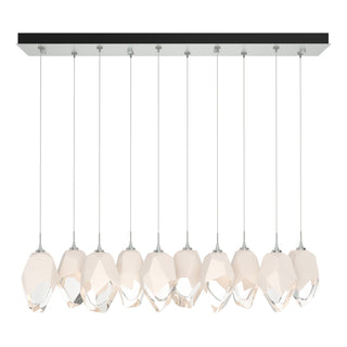 Hubbardton Forge - 131144-SKT-STND-82-WP0755 - Chrysalis 10-Light Large Crystal Pendant - Chrysalis - Vintage Platinum
