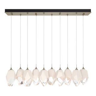 Hubbardton Forge - 131144-SKT-STND-84-WP0755 - Chrysalis 10-Light Large Crystal Pendant - Chrysalis - Soft Gold