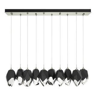 Hubbardton Forge - 131144-SKT-STND-85-BP0755 - Chrysalis 10-Light Large Crystal Pendant - Chrysalis - Sterling