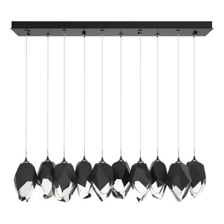 Hubbardton Forge - 131144-SKT-STND-89-BP0755 - Chrysalis 10-Light Large Crystal Pendant - Chrysalis - Ink