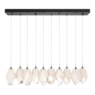 Hubbardton Forge - 131144-SKT-STND-89-WP0755 - Chrysalis 10-Light Large Crystal Pendant - Chrysalis - Ink