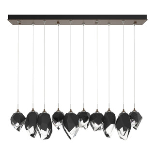 Hubbardton Forge - 131145-SKT-STND-05-BP0756 - Chrysalis 10-Light Mixed Crystal Pendant - Chrysalis - Bronze