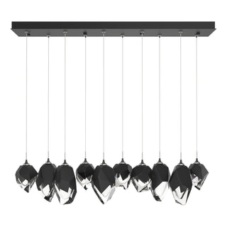 Hubbardton Forge - 131145-SKT-STND-10-BP0756 - Chrysalis 10-Light Mixed Crystal Pendant - Chrysalis - Black