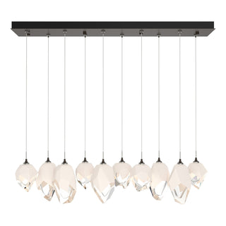 Hubbardton Forge - 131145-SKT-STND-14-WP0756 - Chrysalis 10-Light Mixed Crystal Pendant - Chrysalis - Oil Rubbed Bronze