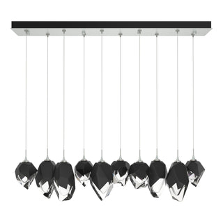 Hubbardton Forge - 131145-SKT-STND-82-BP0756 - Chrysalis 10-Light Mixed Crystal Pendant - Chrysalis - Vintage Platinum