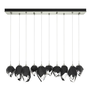 Hubbardton Forge - 131145-SKT-STND-85-BP0756 - Chrysalis 10-Light Mixed Crystal Pendant - Chrysalis - Sterling