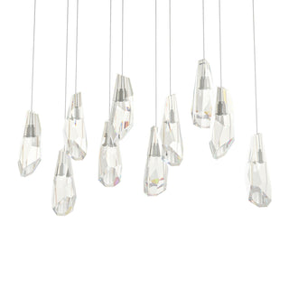 Hubbardton Forge - 131201-SKT-LONG-84-CR - Luma 10-Light Large Crystal Pendant - Luma - Soft Gold