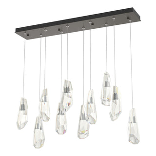 Hubbardton Forge - 131201-SKT-STND-07-CR - Luma 10-Light Large Crystal Pendant - Luma - Dark Smoke