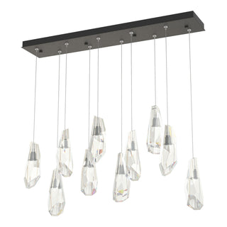 Hubbardton Forge - 131201-SKT-STND-20-CR - Luma 10-Light Large Crystal Pendant - Luma - Natural Iron