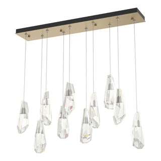 Hubbardton Forge - 131201-SKT-STND-84-CR - Luma 10-Light Large Crystal Pendant - Luma - Soft Gold