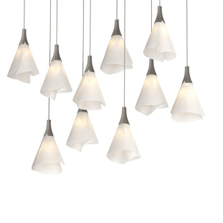 Hubbardton Forge - 131202-SKT-LONG-07-SH1987 - Mobius 10-Light Pendant - Mobius - Dark Smoke