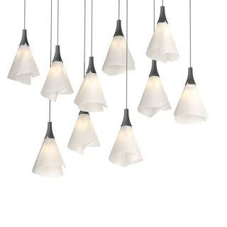 Hubbardton Forge - 131202-SKT-LONG-10-SH1987 - Mobius 10-Light Pendant - Mobius - Black